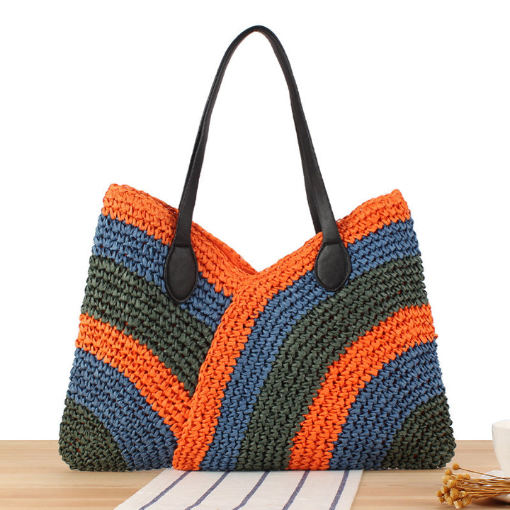 Handtasche im modernen Wellenmuster Skanto