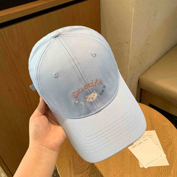 Damen Baseballkappe Skanto mit Katzenmotiv-Stickerei