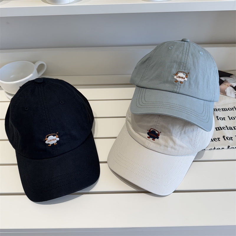Bestickte Baseball Cap mit Cartoon-Motiv für Damen Skanto