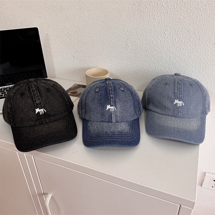 Herren Lässige Grafik Denim-Baseballkappe Skanto