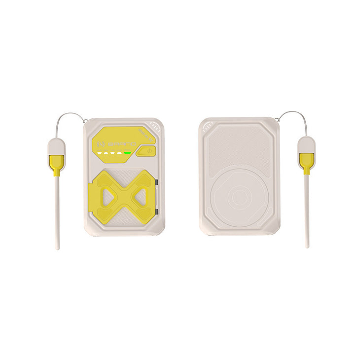 Tragbare Powerbank mit innovativer Schnellladung und kabelloser Option Skanto