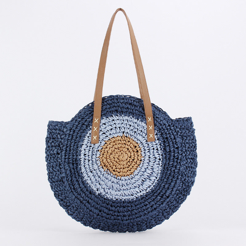 Runde Strohtasche Skanto