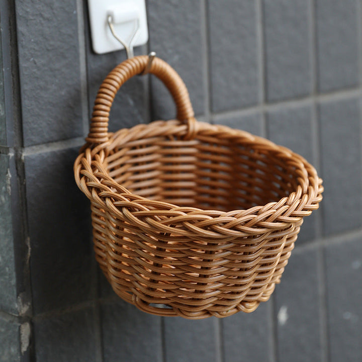 Handgefertigter Rattan-Obstkorb Skanto