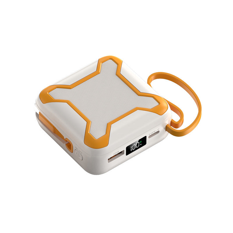 Robuste Powerbank mit integrierten Schnellladeanschlüssen Skanto
