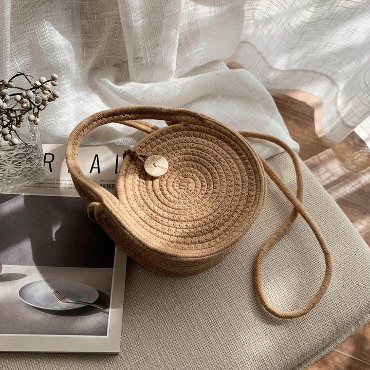 Handgeknüpfte Rundtaschen mit elegantem Design Skanto