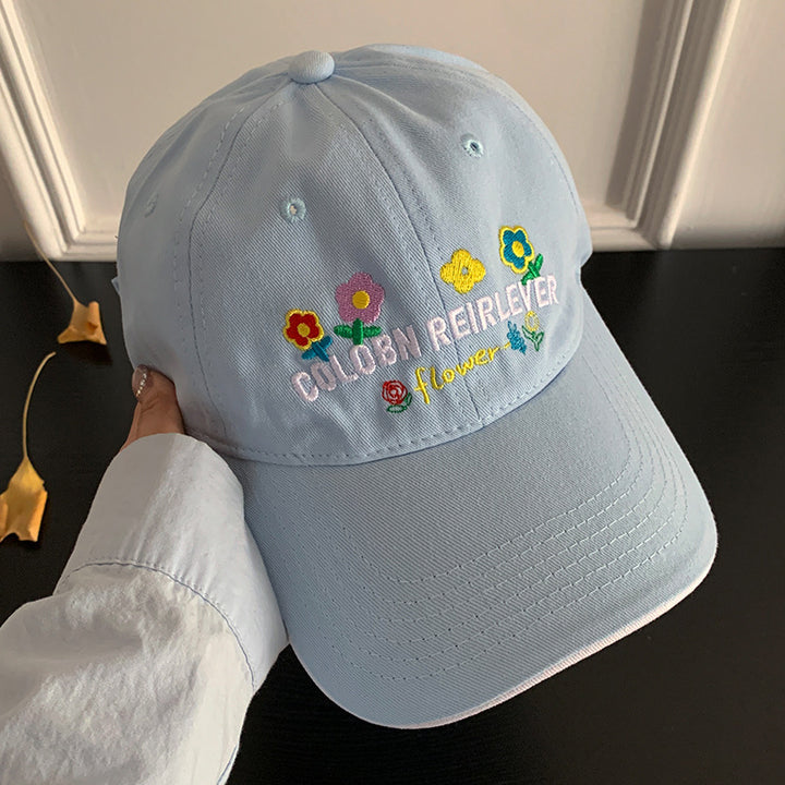 Damen Verstellbare Kappe Skanto mit Blumenstickerei