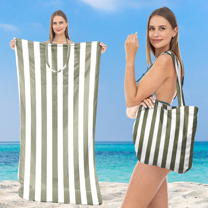 Multifunktionale Stranddecke mit integrierter Tragetasche Skanto