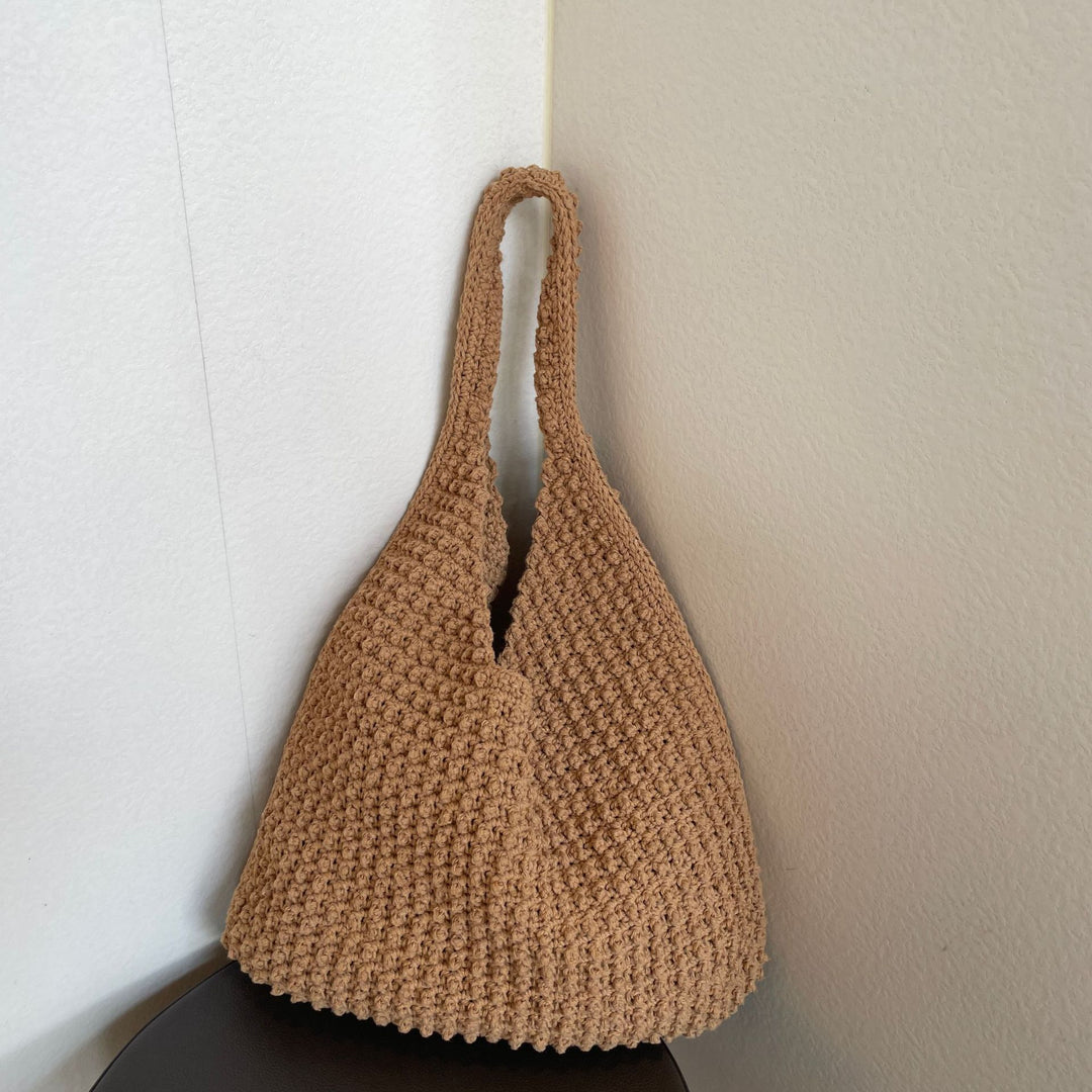 Großer handgemachter Baumwoll-Shopper Skanto