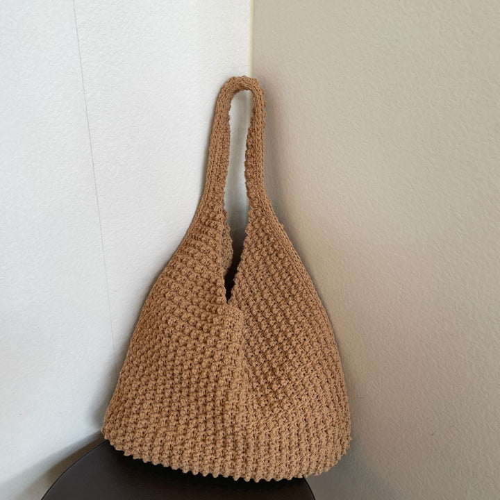 Großer handgemachter Baumwoll-Shopper Skanto