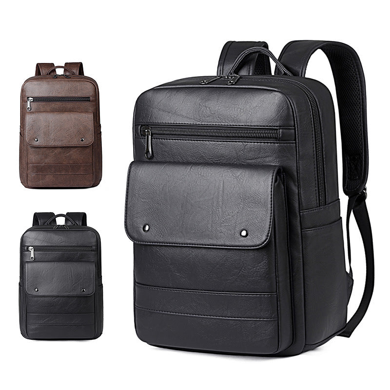 Hochwertiger Kunstleder-Rucksack mit viel Stauraum und ergonomischem Design Skanto