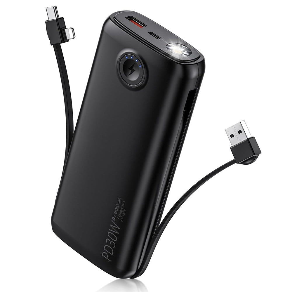 Tragbare Powerbank mit LED-Display und leistungsstarker Schnellladefunktion Skanto