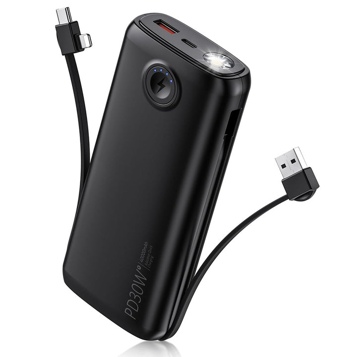 Tragbare Powerbank mit LED-Display und leistungsstarker Schnellladefunktion Skanto