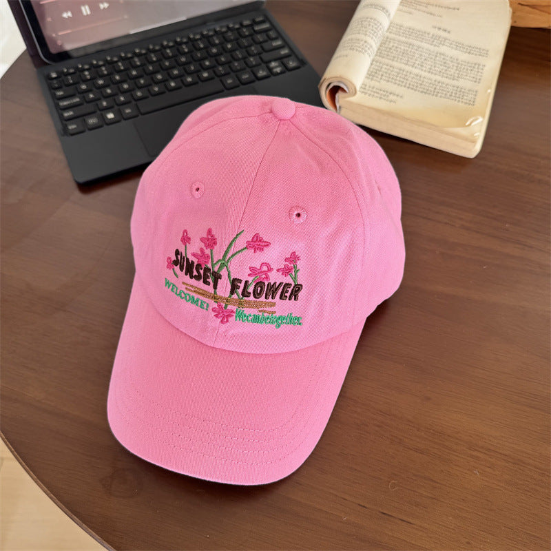 Bestickte Blumen-Baseballkappe für Damen Skanto