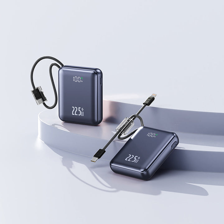 Tragbare Schnelllade-Powerbank mit Digitalanzeige Skanto