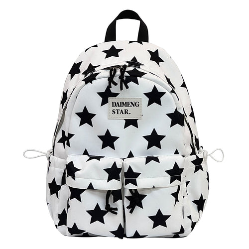 Lässiger Rucksack Skanto mit Sternmuster