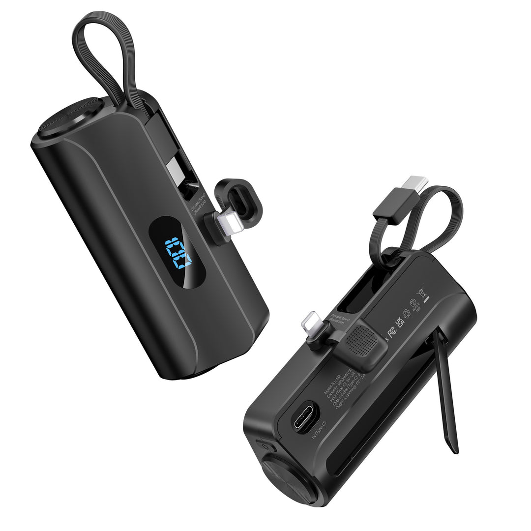 Kompakte Powerbank mit integriertem LED-Licht Skanto