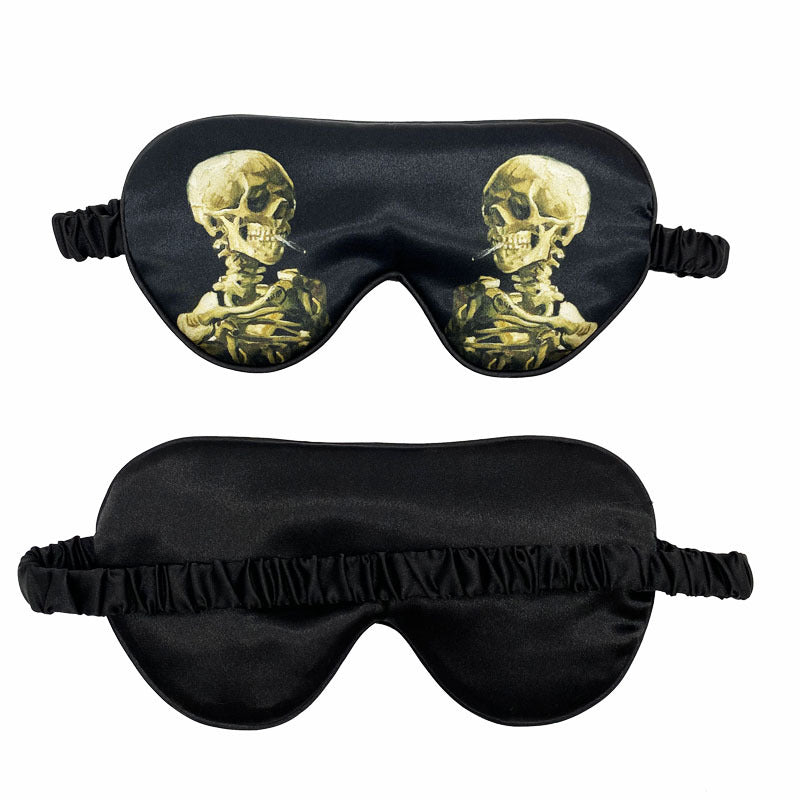 Unisex weiche ergonomische Schlafmaske mit konturiertem Augenbereich und verstellbarem Gummiband Skanto