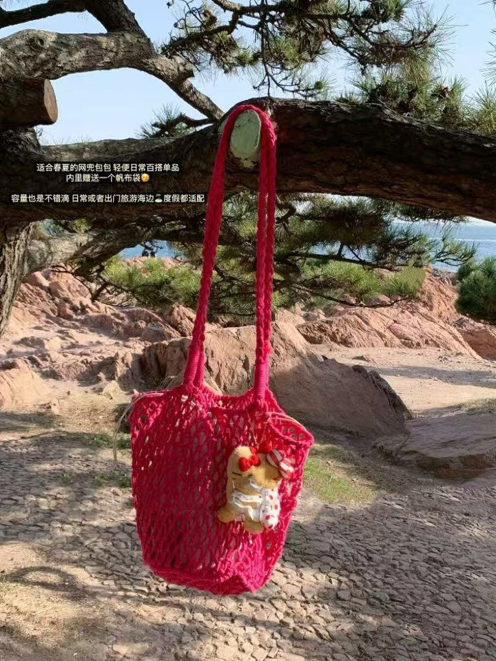 Handgeknüpfte Netztasche Skanto