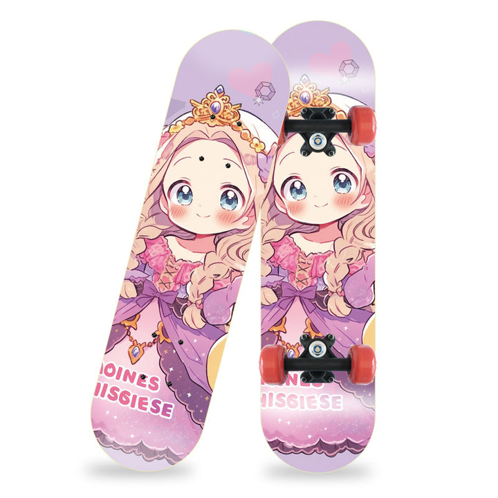 Cartoon-inspiriertes Mini-Skateboard Skanto