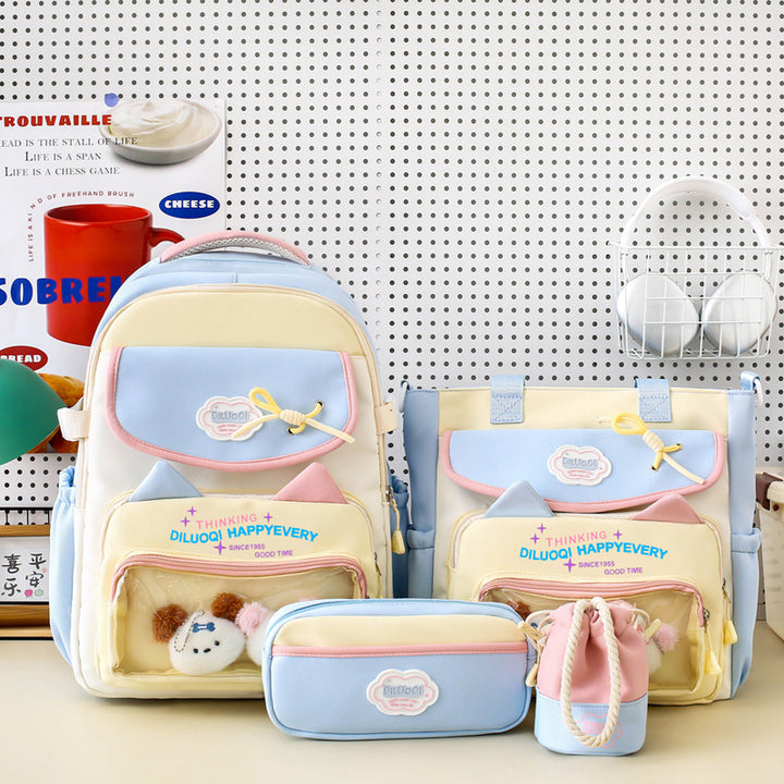 Multifunktionales 5-teiliges Schulrucksack-Organizer-Set Skanto
