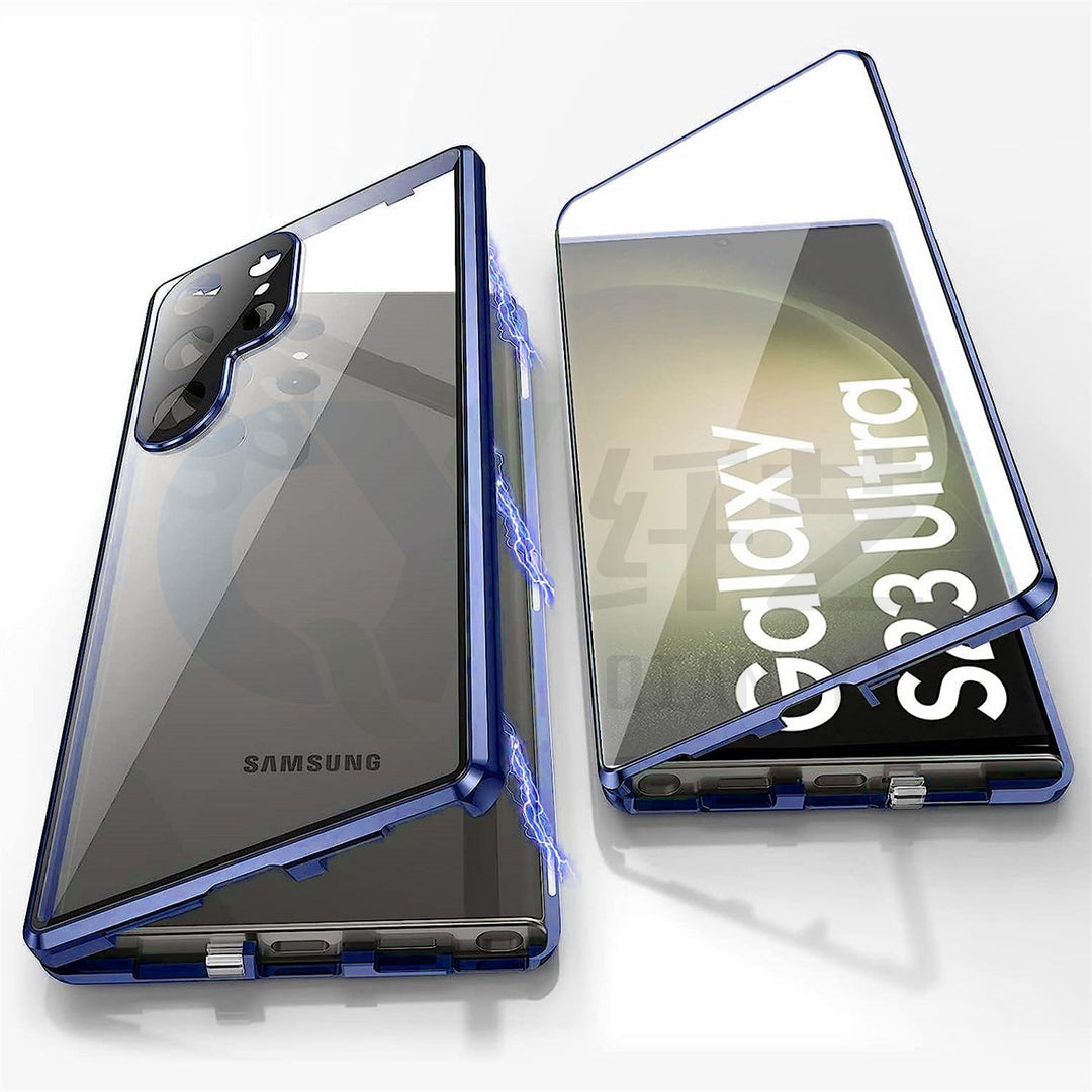 Magnetische Samsung-Glashülle | Doppelseitiges Gehärtetes Glas