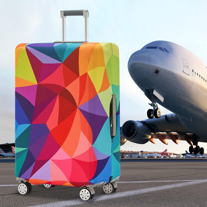 Unisexer nicht-elastischer Kofferbezug mit Weltreisemotiv für Hartschalen-Trolley und Spinner Skanto