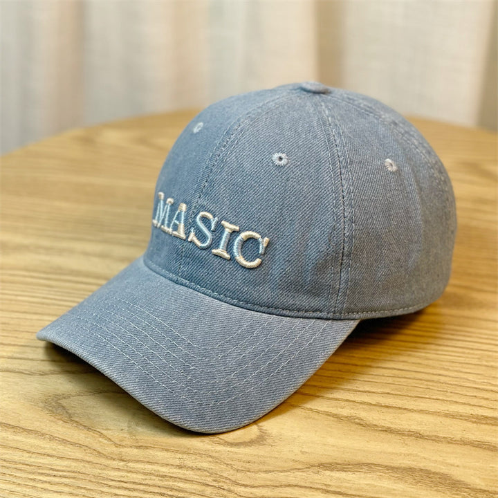 Bestickte Denim-Baseballkappe für Damen Skanto
