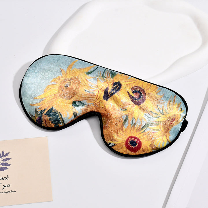 Unisex weiche ergonomische Schlafmaske mit konturiertem Augenbereich und verstellbarem Gummiband Skanto