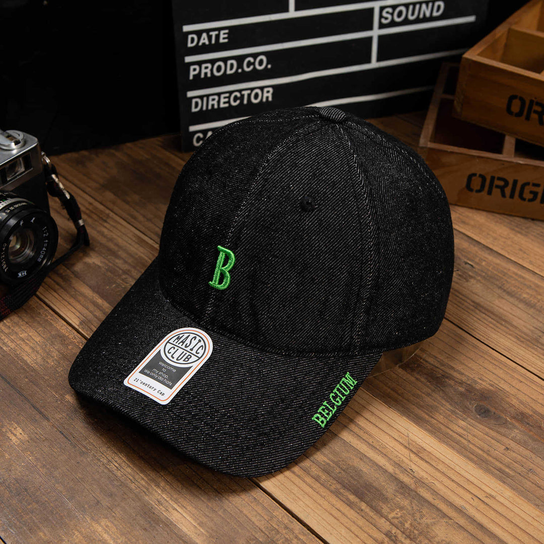 Bestickte Baseballkappe aus Denim für Herren Skanto