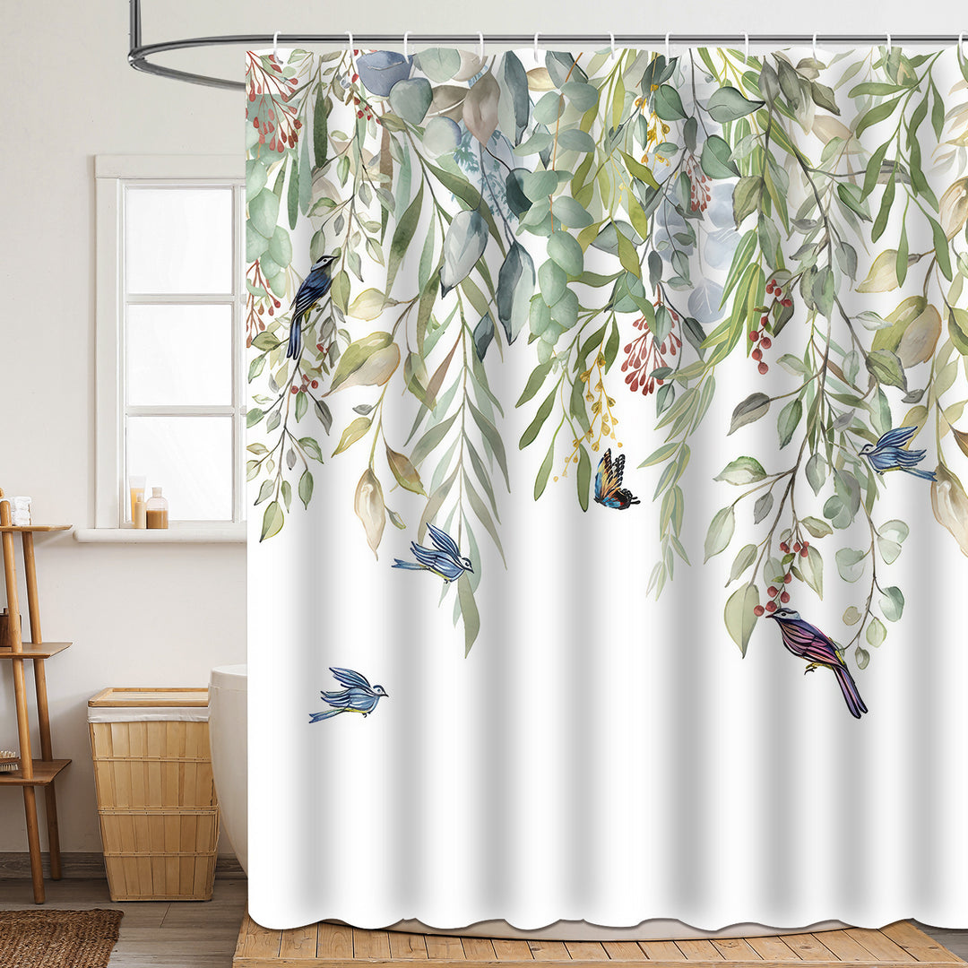 Duschvorhang Skanto mit Blumenmuster