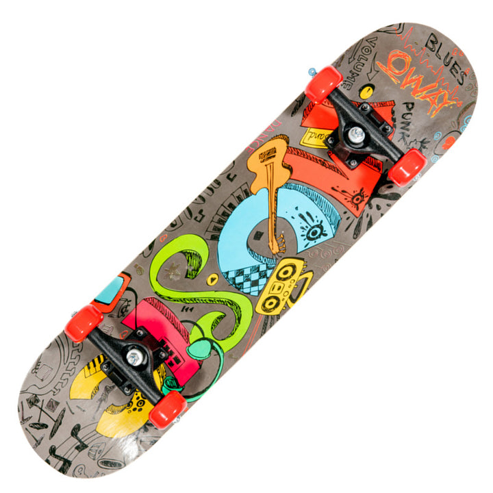 Skateboard mit Drachengrafik Skanto