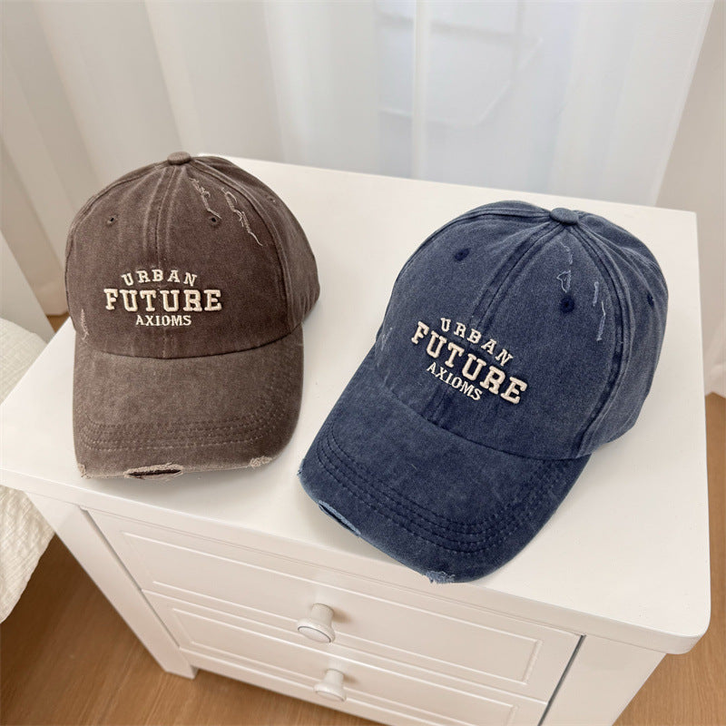 Herren Distressed Baumwoll-Baseballkappe verstellbar Skanto