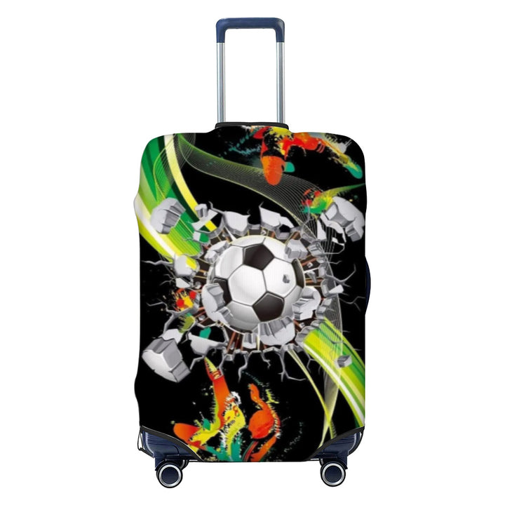 Unisex nicht-elastische Kofferhülle mit geometrischem Muster, Stretch-Polyester-Spandex-Hülle, Reißverschlussöffnung und rutschfester Innenbefestigung für Trolley Skanto