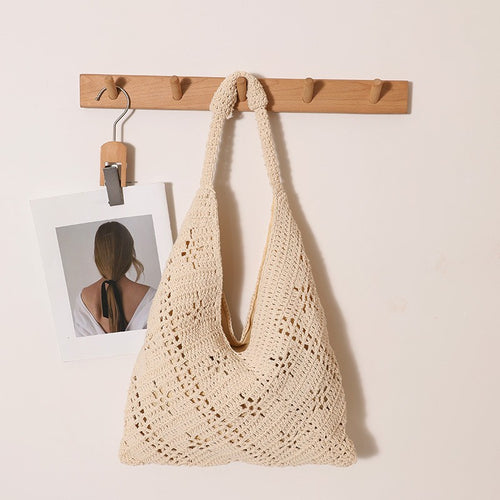 Handgeknüpfte V-Design Tote Bag Skanto
