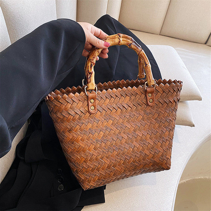 Elegante geflochtene Tragetasche Skanto