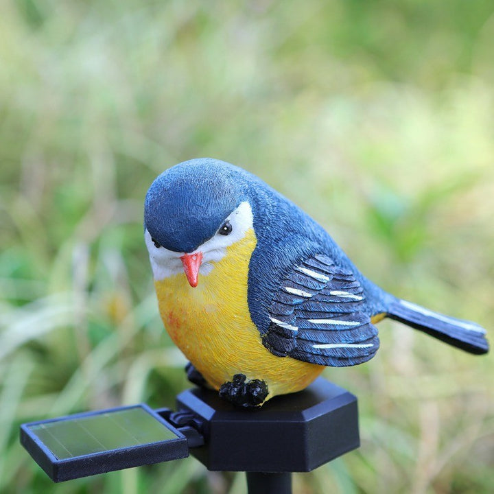 Realistischer Solar-Vogel-Gartenstecker mit Bewegungssensor und wetterfestem Design Skanto