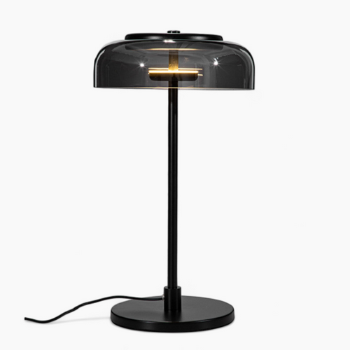 Skanto | Nordische Glas-Tischlampe für den Nachttisch
