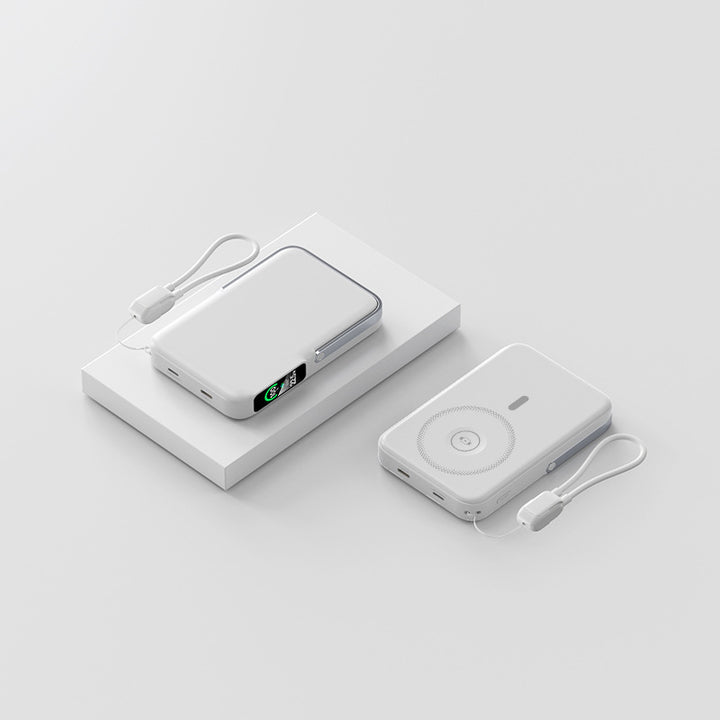 Ultraleichte Powerbank mit integriertem LED-Display und Schnellladefunktion Skanto