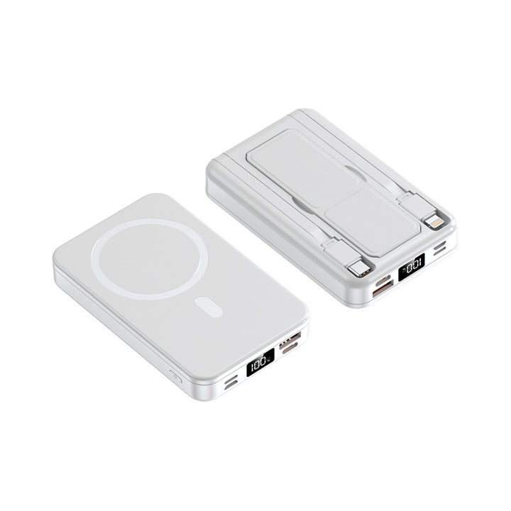 Magnetisches tragbares Ladegerät mit integriertem Kabel Skanto