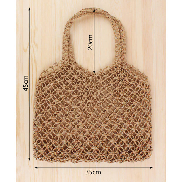 Moderne Netztasche aus Naturmaterialien Skanto