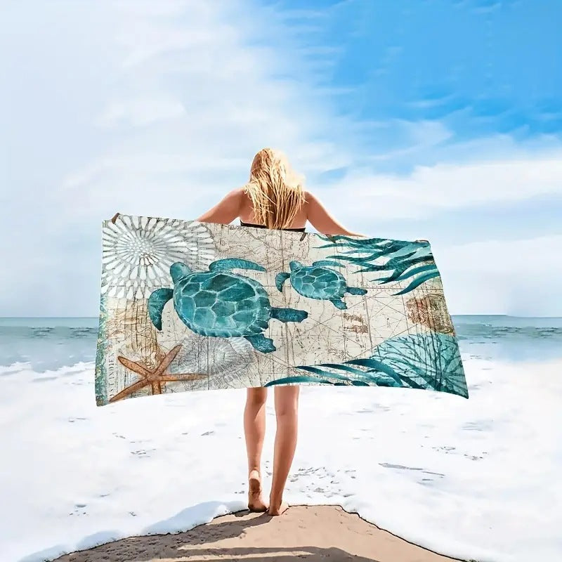 Strandtuch mit einzigartigem grafischem Muster Skanto