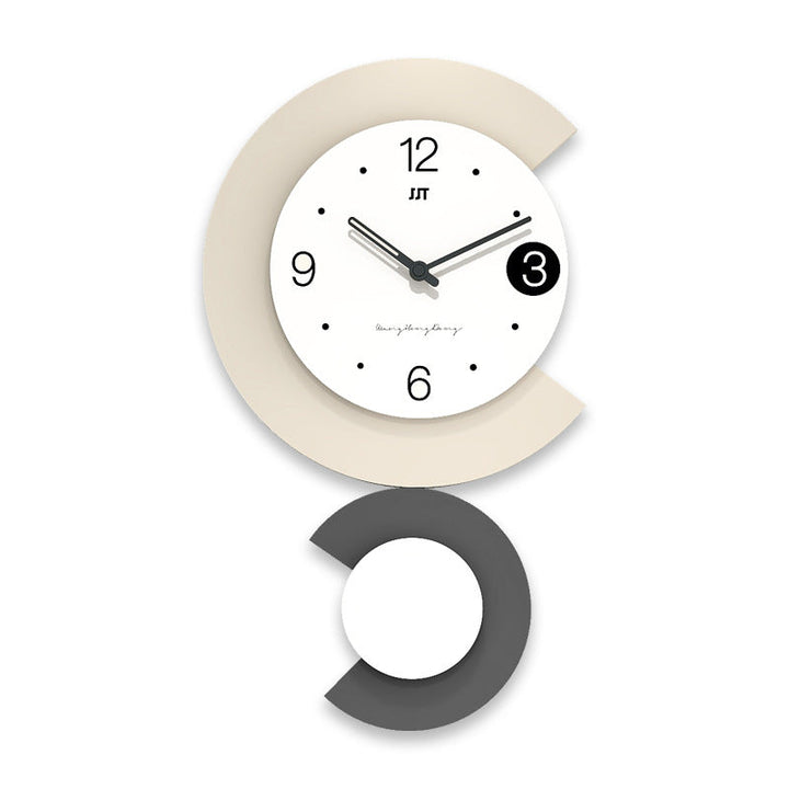 Skanto | Moderne LED-Lampe Stille Wanduhr für Wohnzimmer