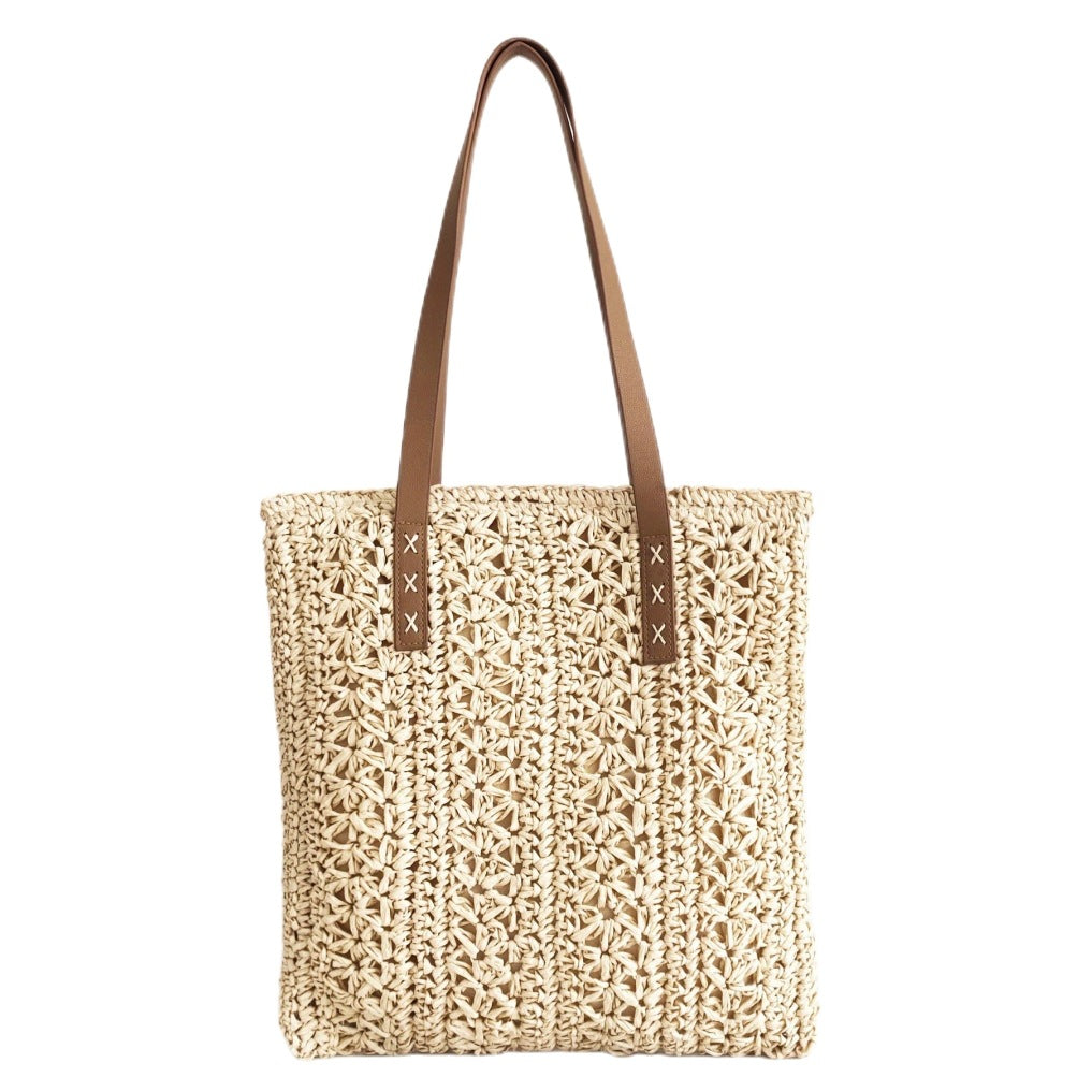 Handgefertigte Strandtasche im modernen Makramee-Stil Skanto
