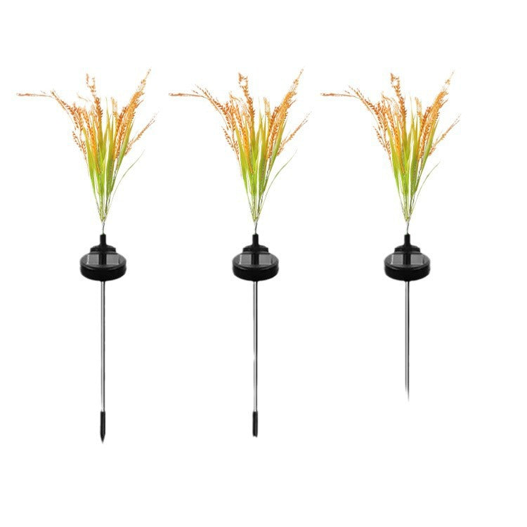 Skanto Solar-LED-Ziergras-Gartensteckerleuchten mit Mikro-LED-Lichterkette und Erdspieß Skanto