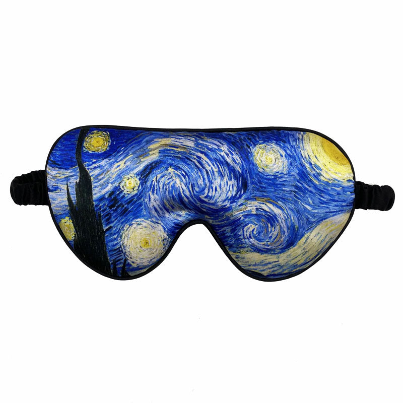 Unisex weiche ergonomische Schlafmaske mit konturiertem Augenbereich und verstellbarem Gummiband Skanto