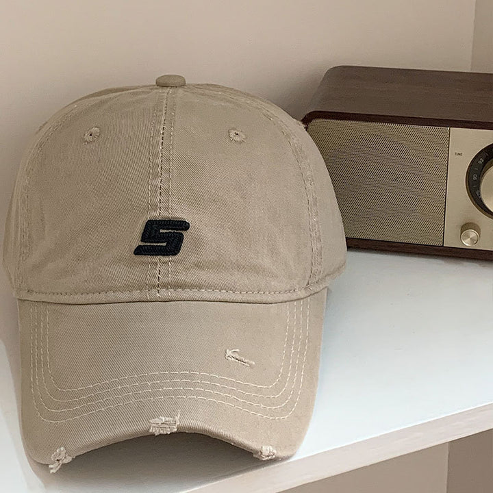 Herren Distressed Baumwoll-Baseballkappe verstellbar Skanto
