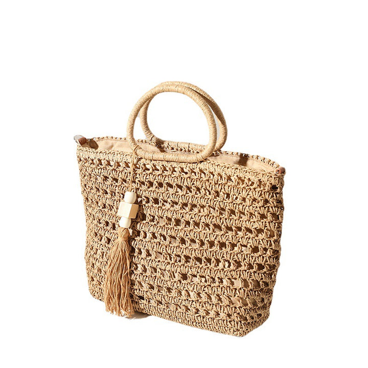 Gehäkelte Handtasche aus Naturmaterial Skanto