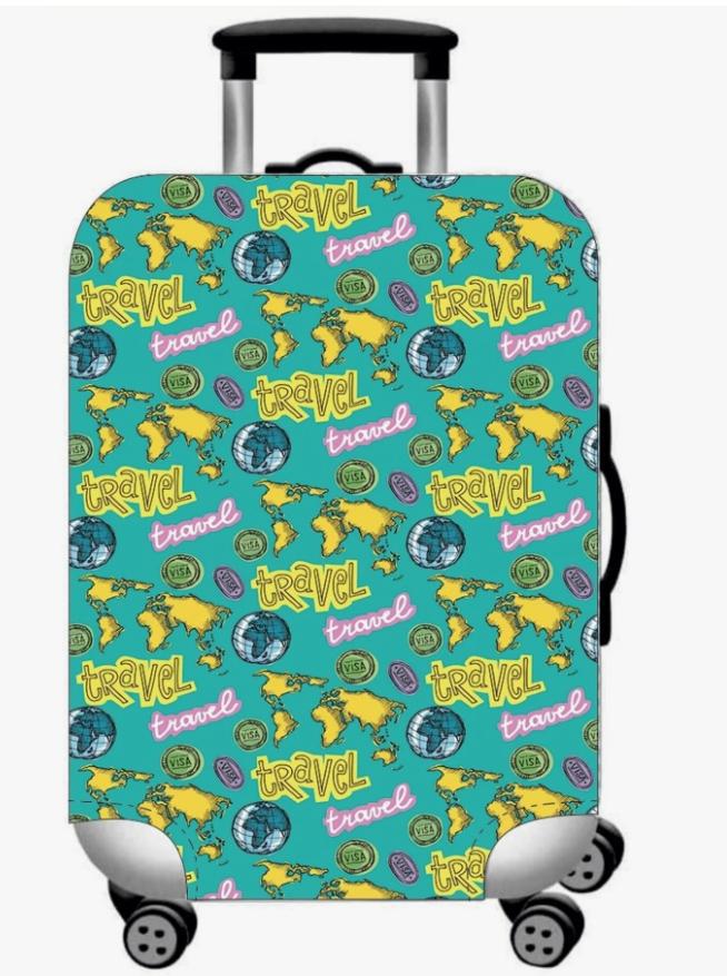 Unisex nicht-elastische Kofferhülle mit 3D-Hundemotiv für Trolley, elastisch und kratzfest Skanto