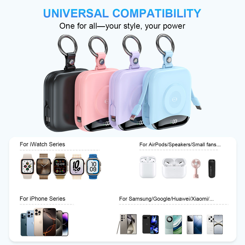 Tragbare kabellose Powerbank mit integriertem LED-Display Skanto