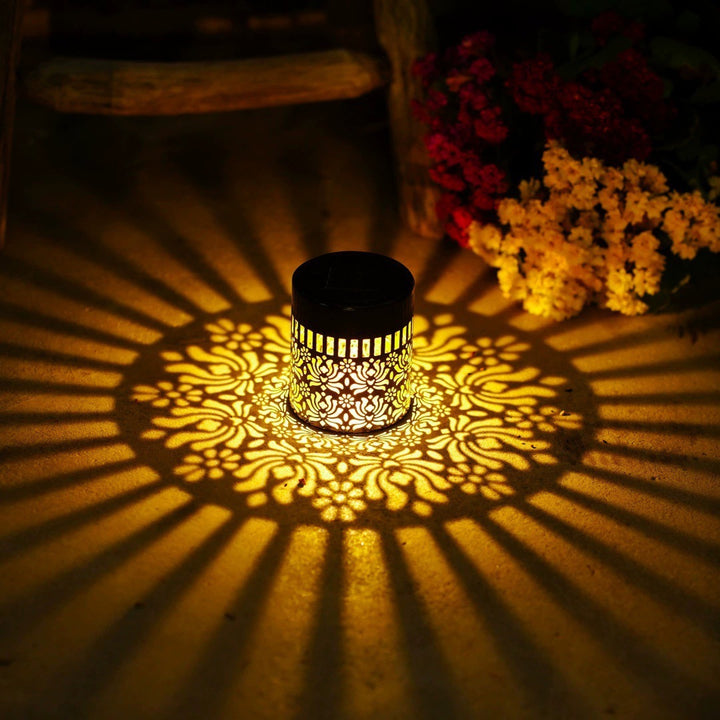 Dekorative Solar-Wandleuchte mit Mandala-Projektionsmuster Skanto